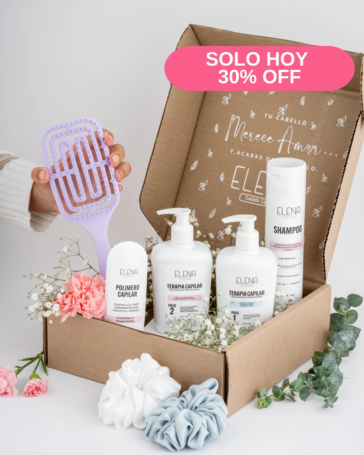 Caja Rosa Anti-Frizz