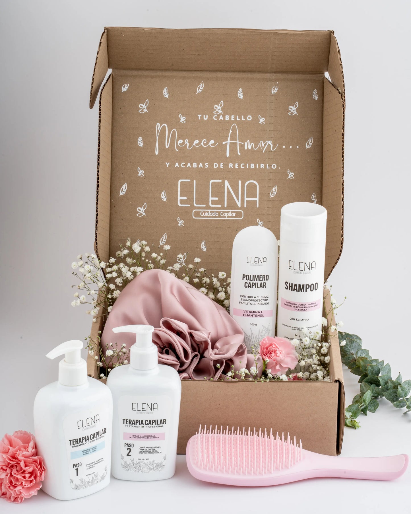 🔥 Caja Rosa de Reconstrucción Capilar y Anti-Frizz