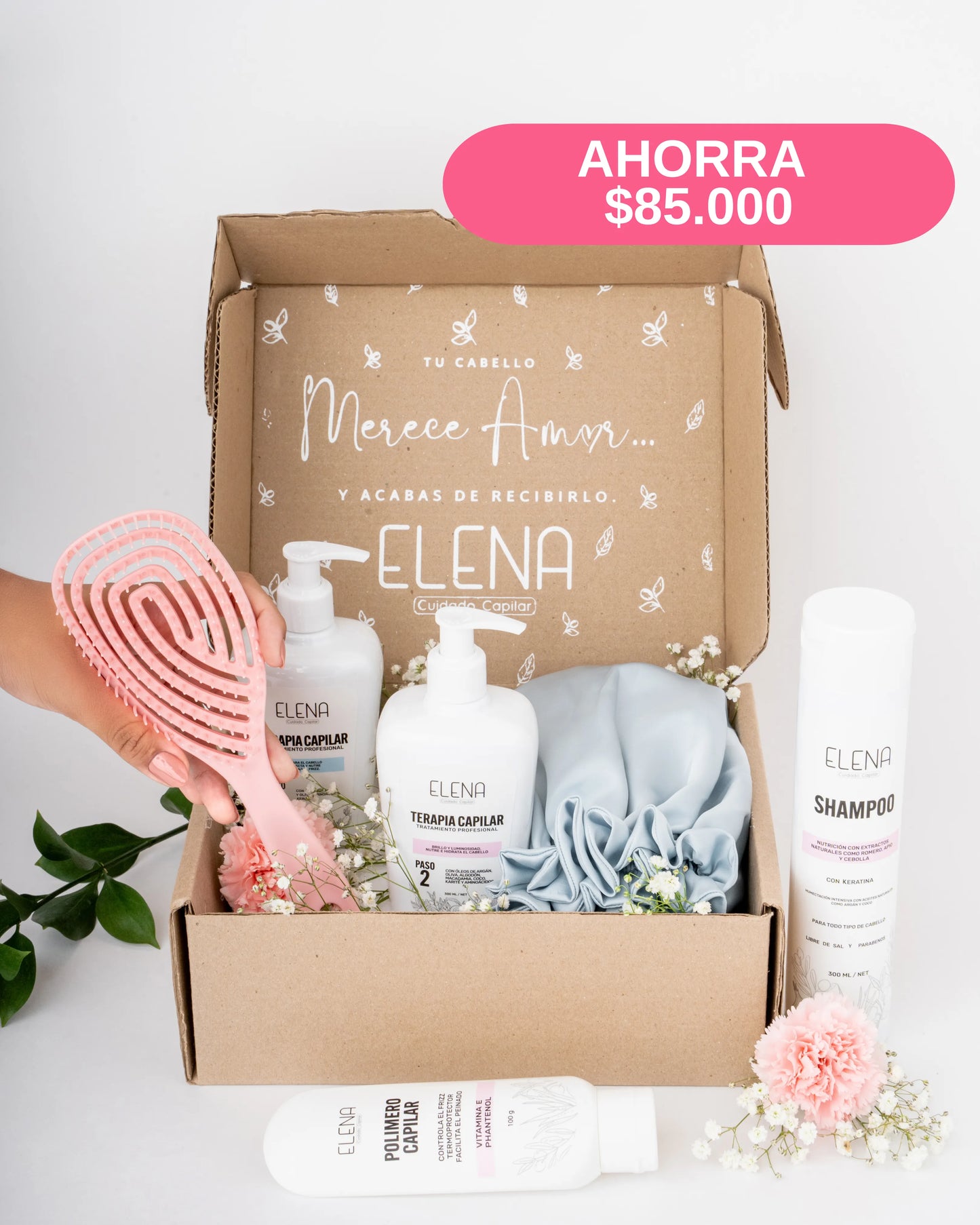 Caja Rosa Anti-Frizz