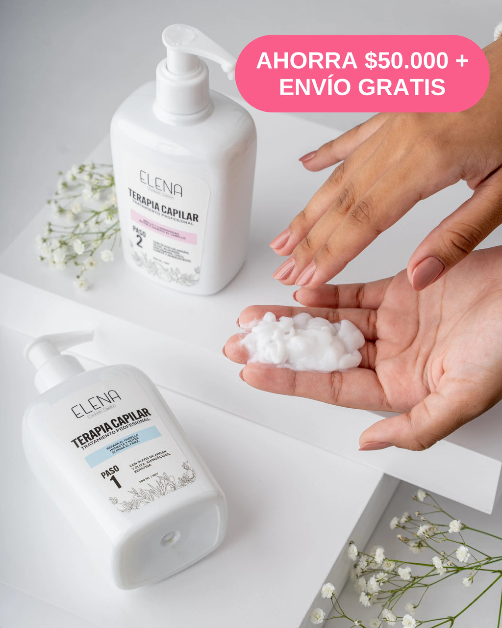 ✅ Reparador Total en 2 Pasos + Polímero + Shampoo Crecimiento SUPER OFERTA