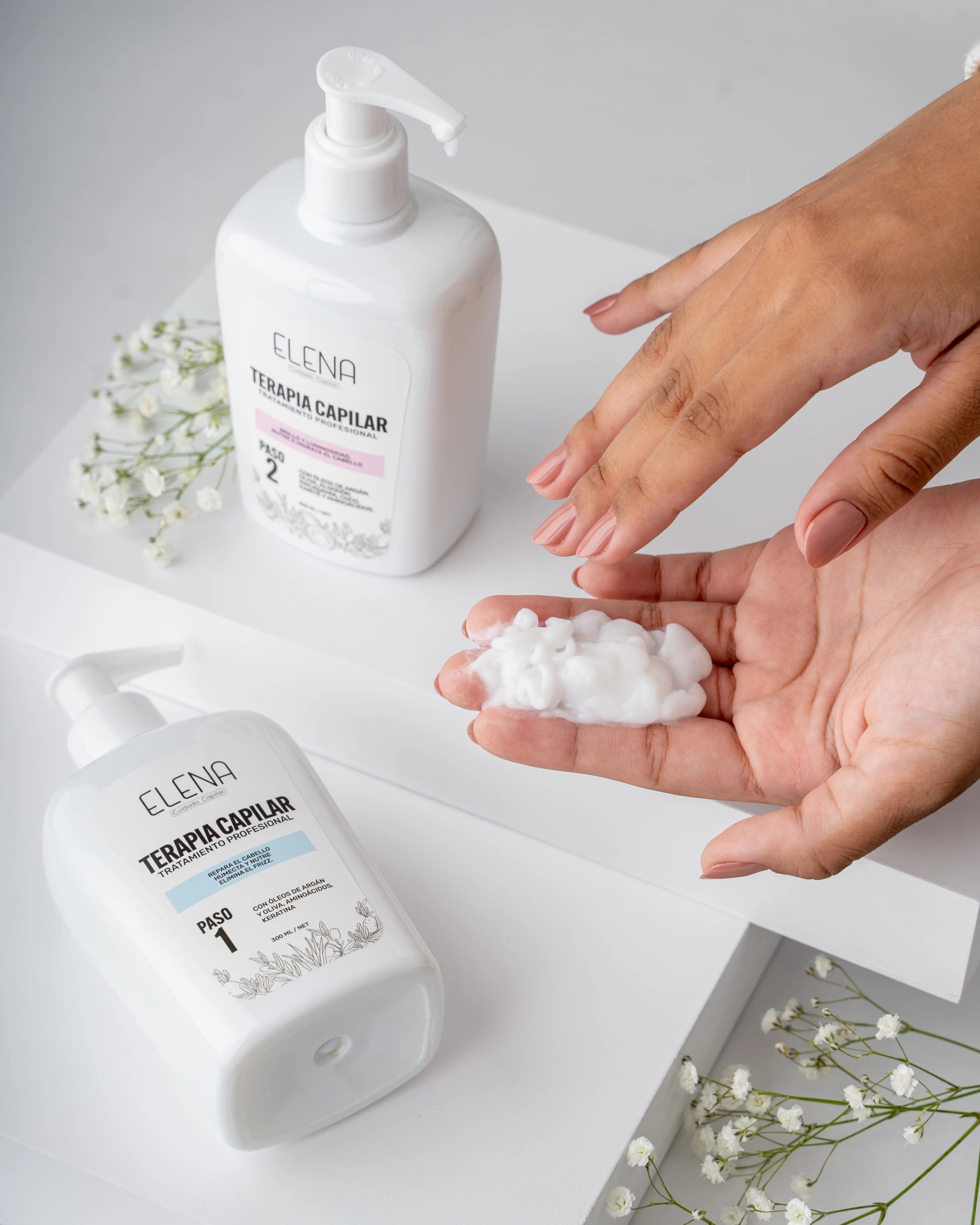 🥰 Reparador Total 2 en pasos+ Polimero+ Shampoo crecimiento
