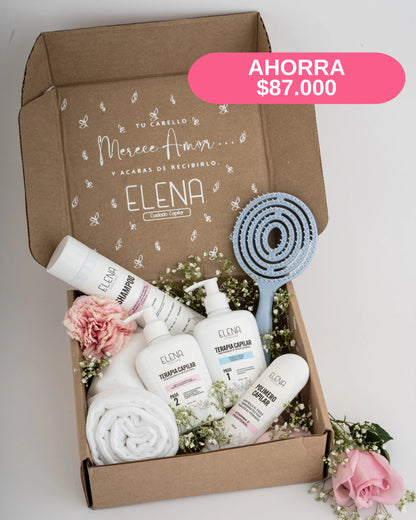 🔥 Caja Rosa de Reconstrucción Capilar y Anti-Frizz