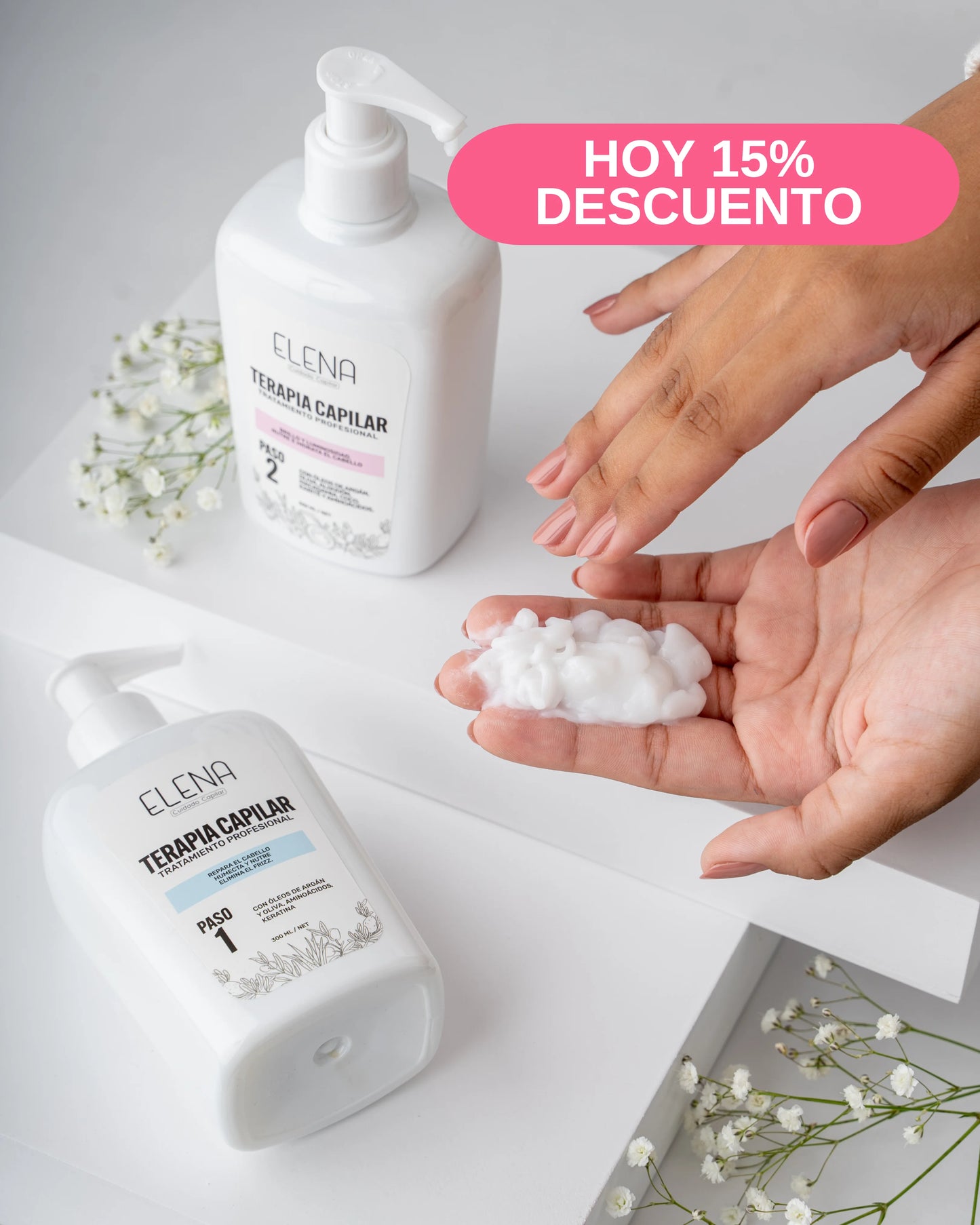 ✅ Tratamiento Profesional De Reparación Capilar y Anti-Frizz